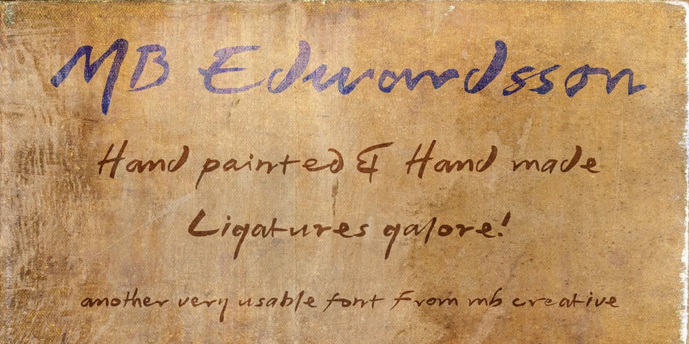 MB Edwardsson font