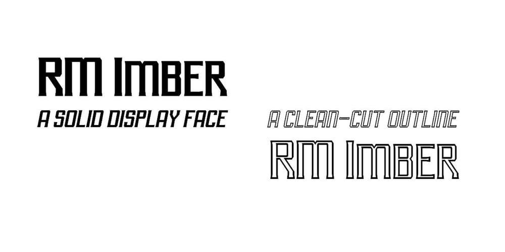 RM Imber font