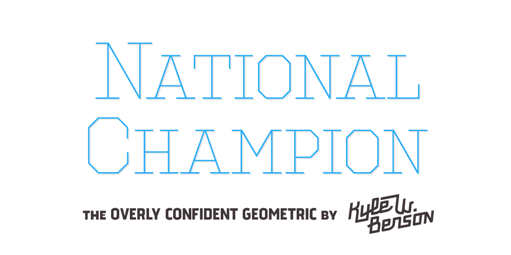 National Champion font