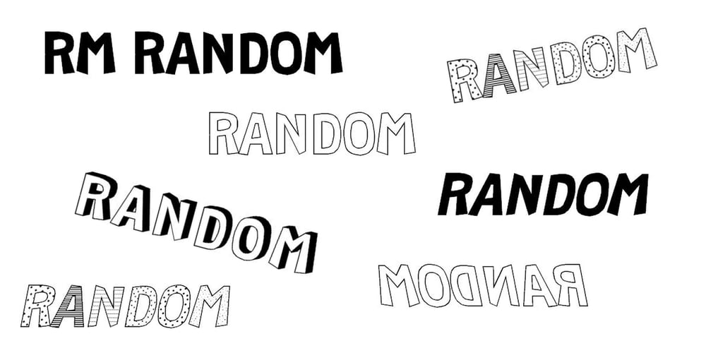 RM Random font