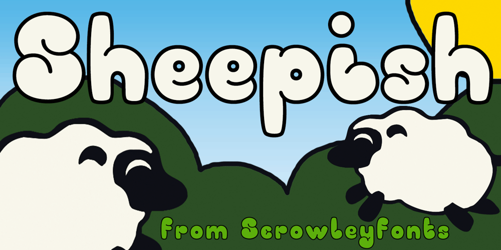 Sheepish font
