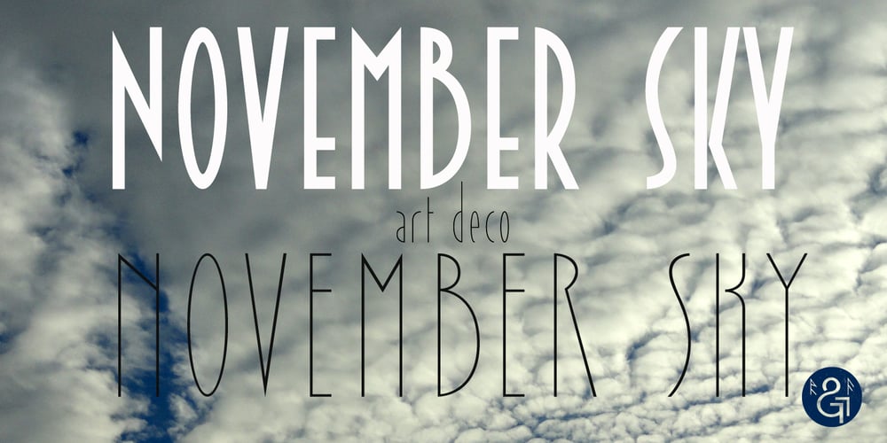 November Sky font
