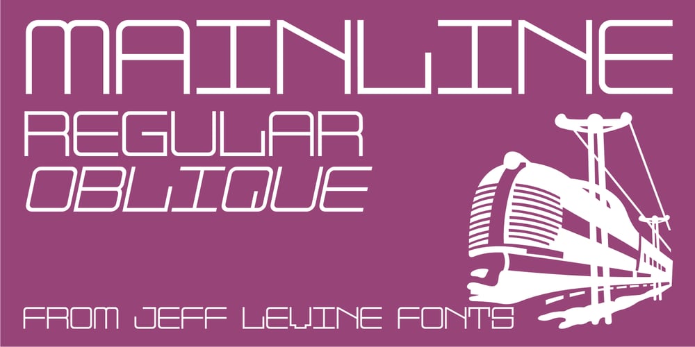 Mainline JNL font