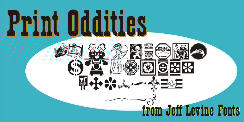 Print Oddities JNL font