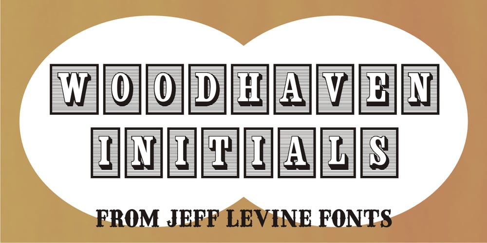 Woodhaven Initials JNL font
