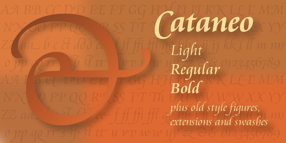 Cataneo BT font