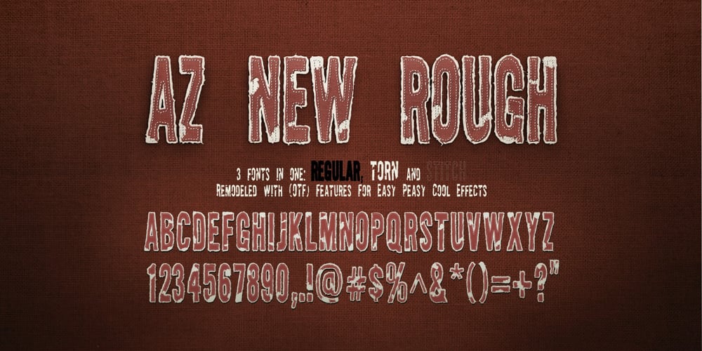 AZ New Rough font