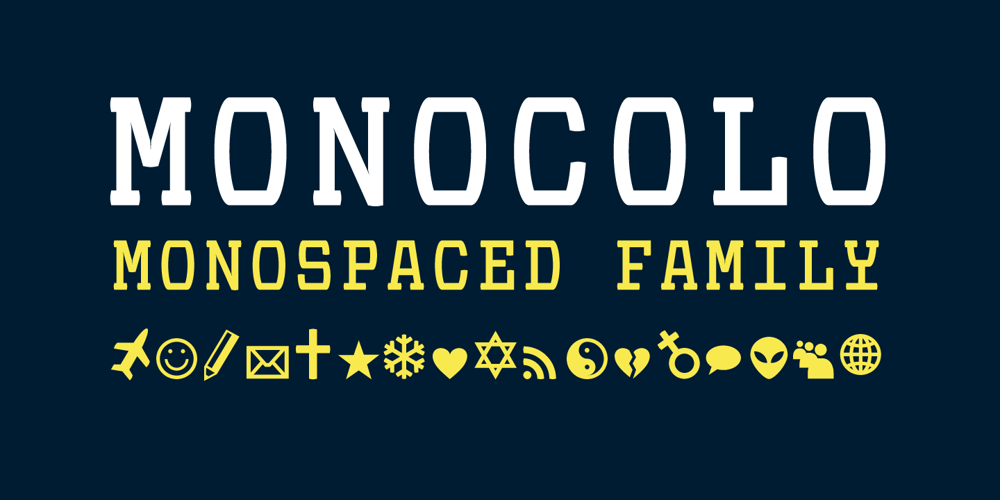 Monocolo font