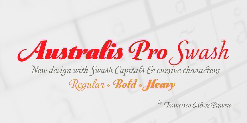 Australis Pro Swash font