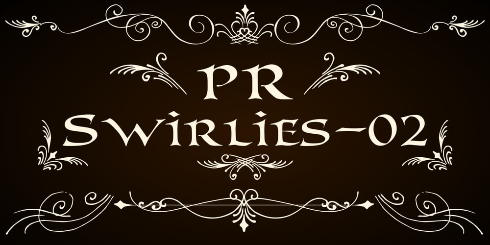 PR Swirlies 02 font