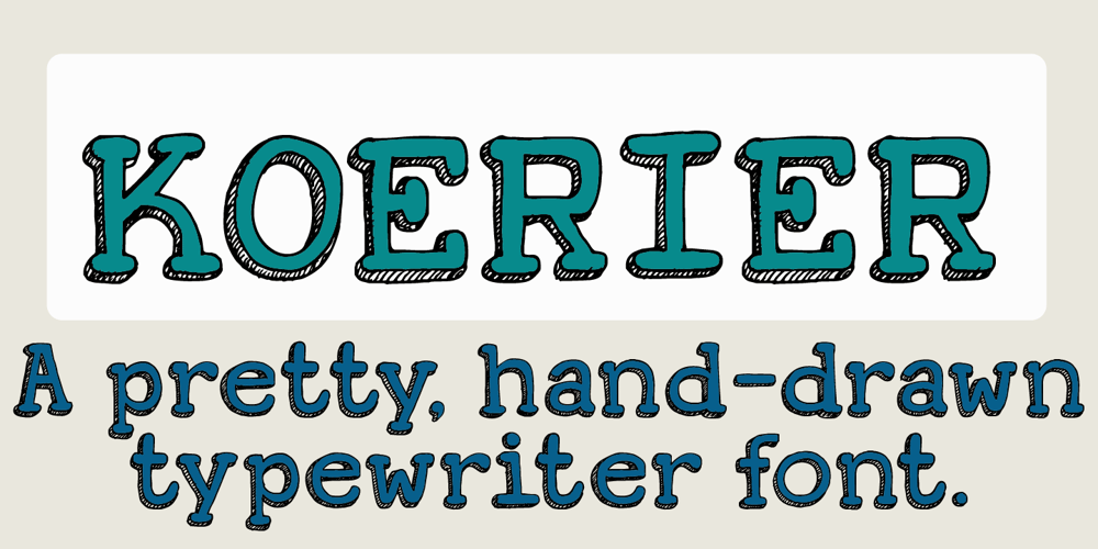 Koerier font