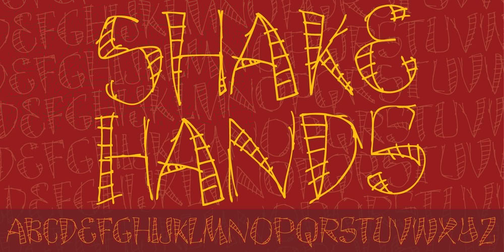 Shake Hands font