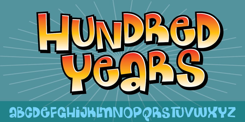 Hundred Years font