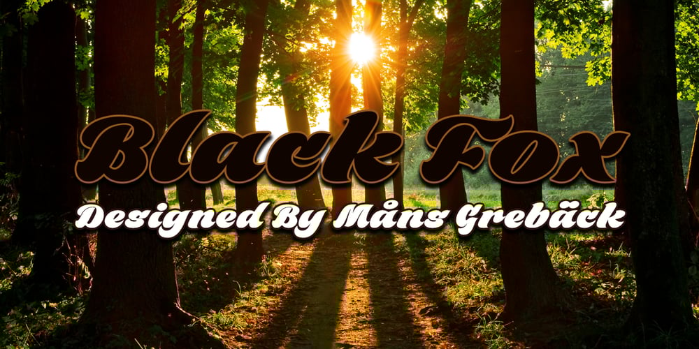 Black Fox font