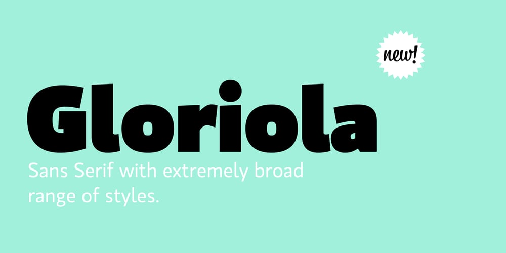 Gloriola font