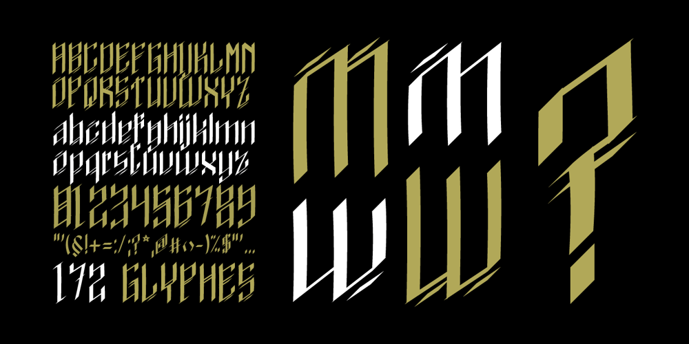Signs Of Faith font