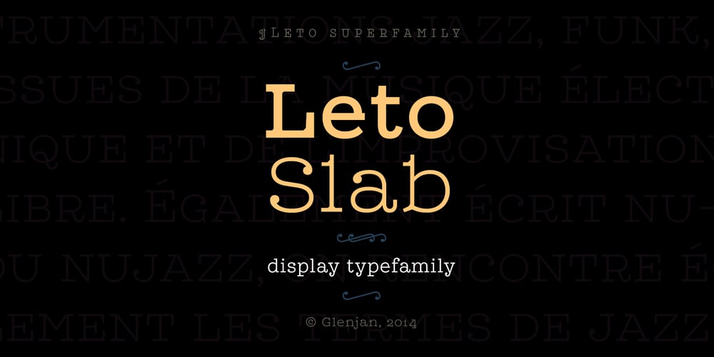 Leto Slab font