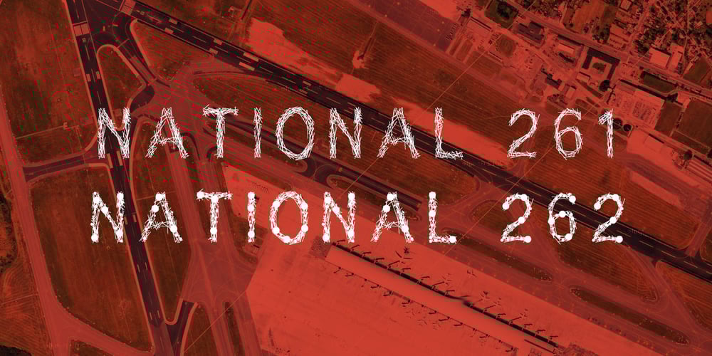 Supernational 261/262 font