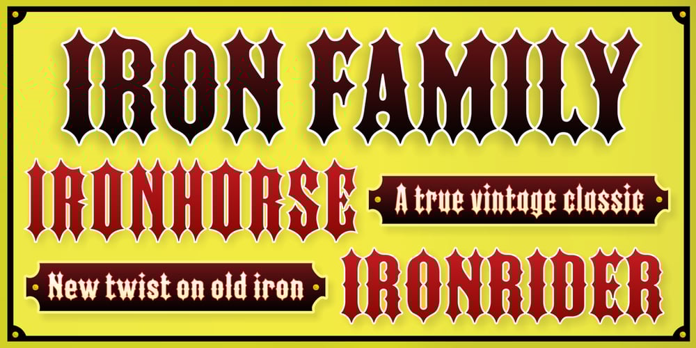 Iron font