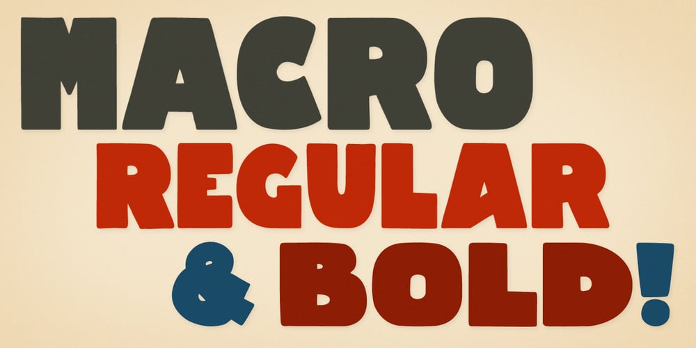 Macro font