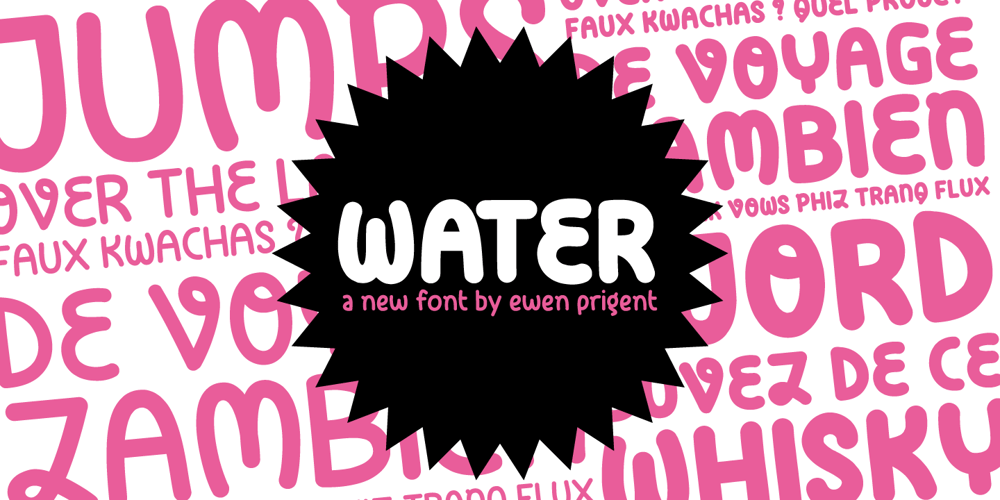 Water font
