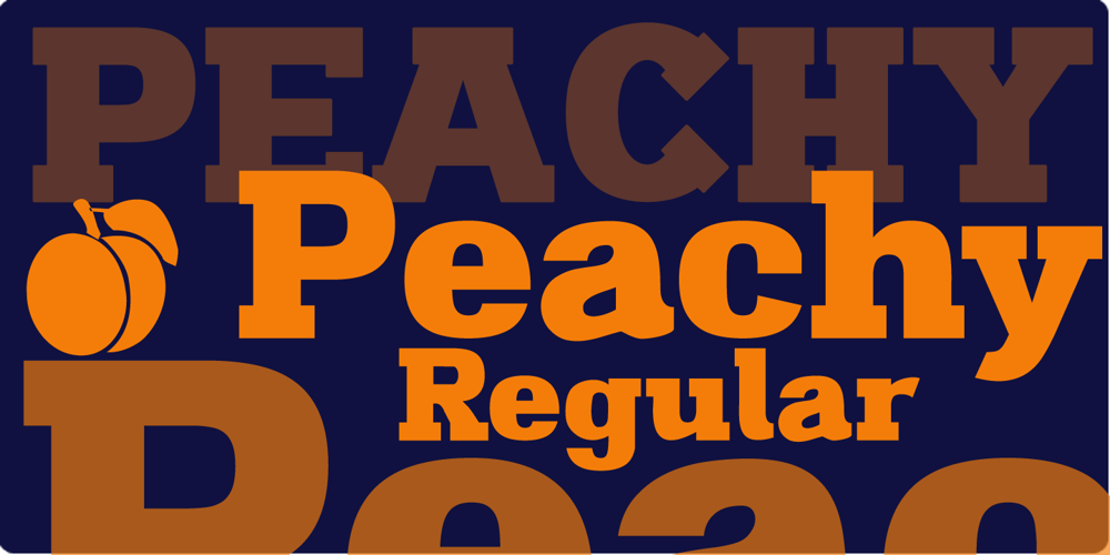 Peachy font