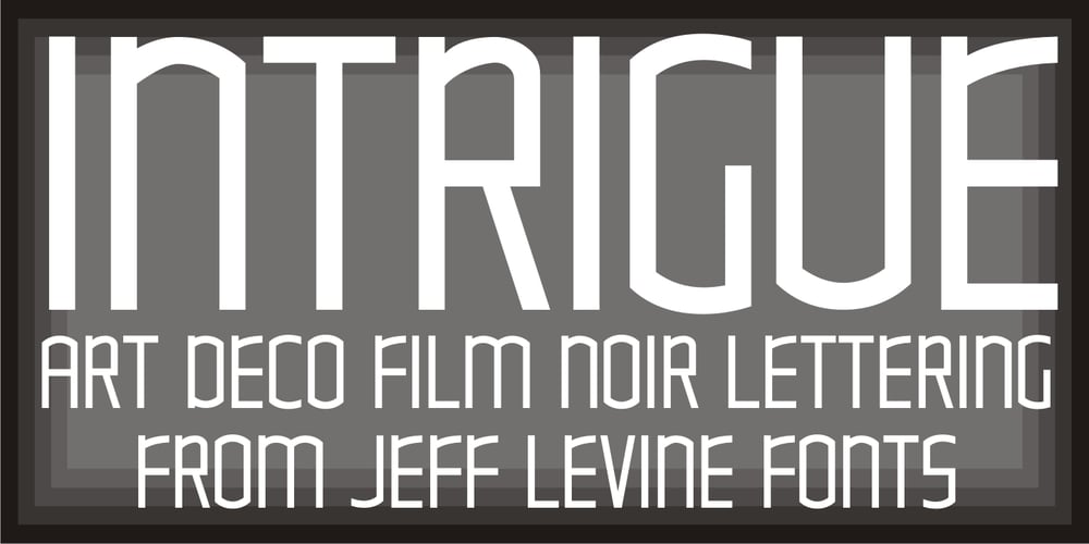 Intrigue JNL font