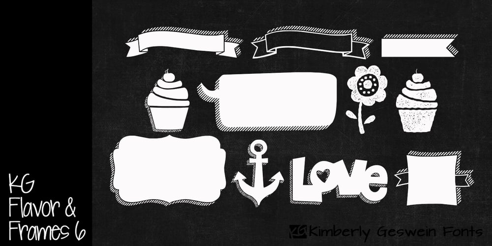 KG Flavor And Frames Six font