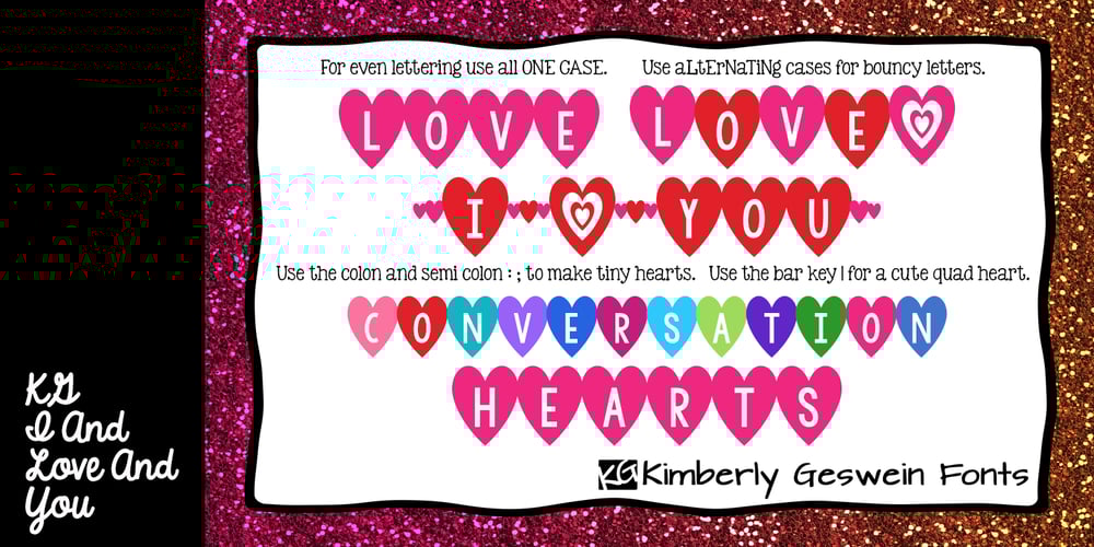 KG I And Love And You font