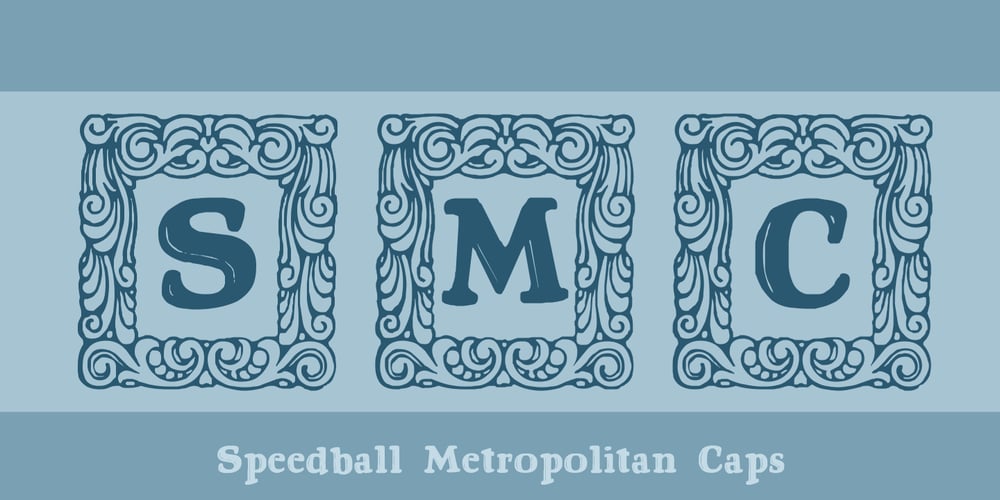 Speedball Metropolitan Caps font