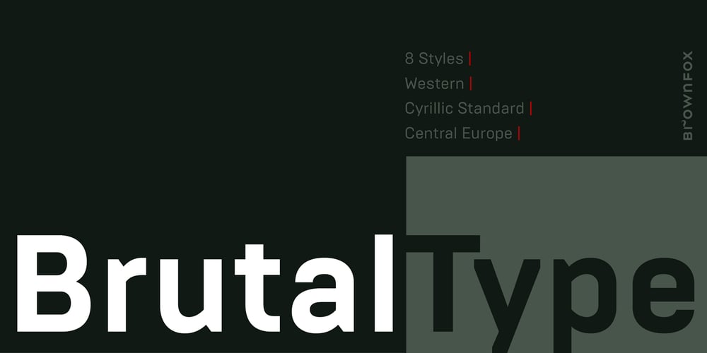Brutal Type font
