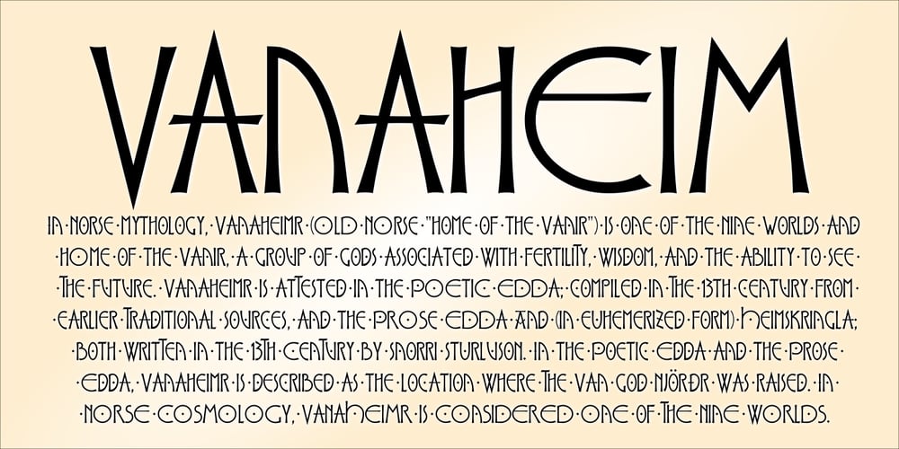 PR Vanaheim font