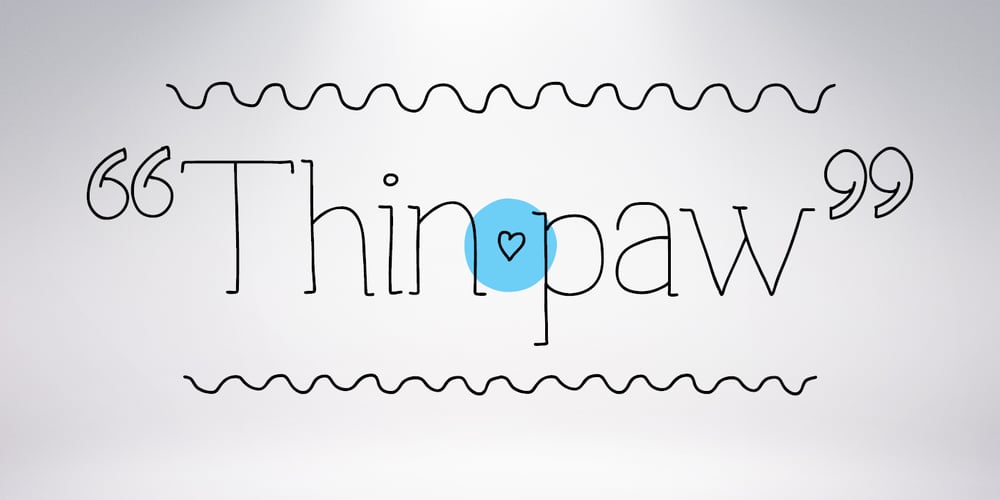 Thinpaw font