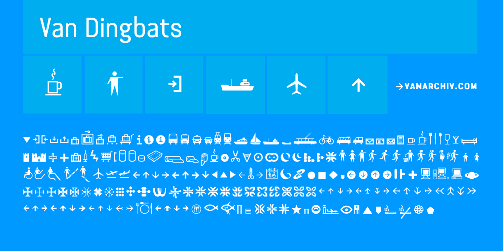 Van Dingbats font