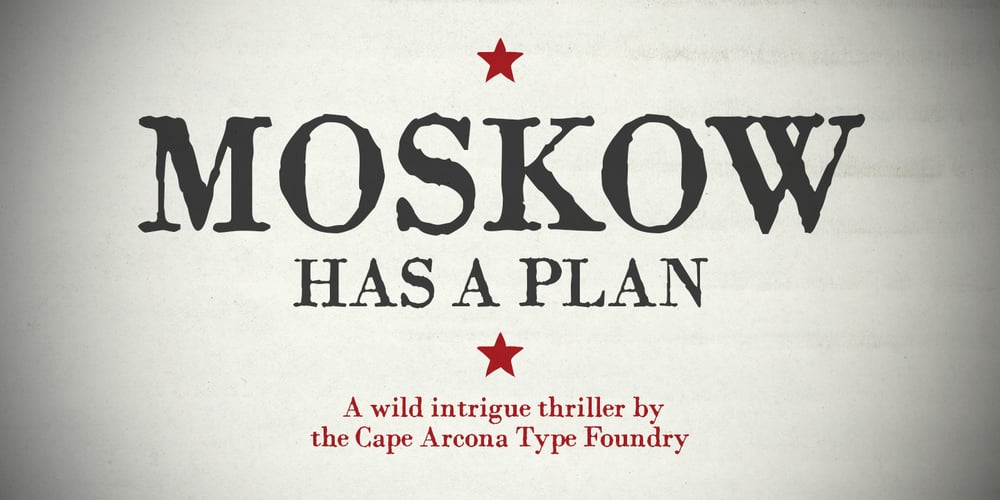 CA Moskow has a plan font