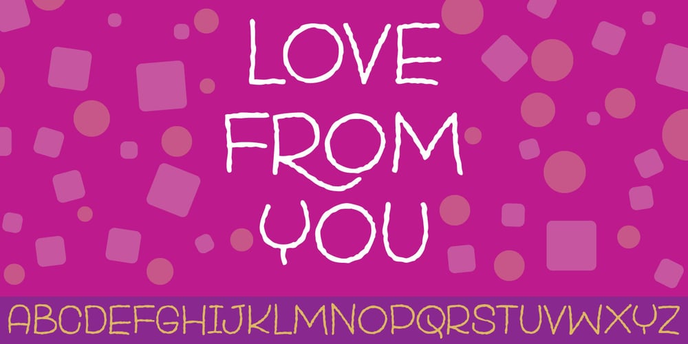 Love From Me font