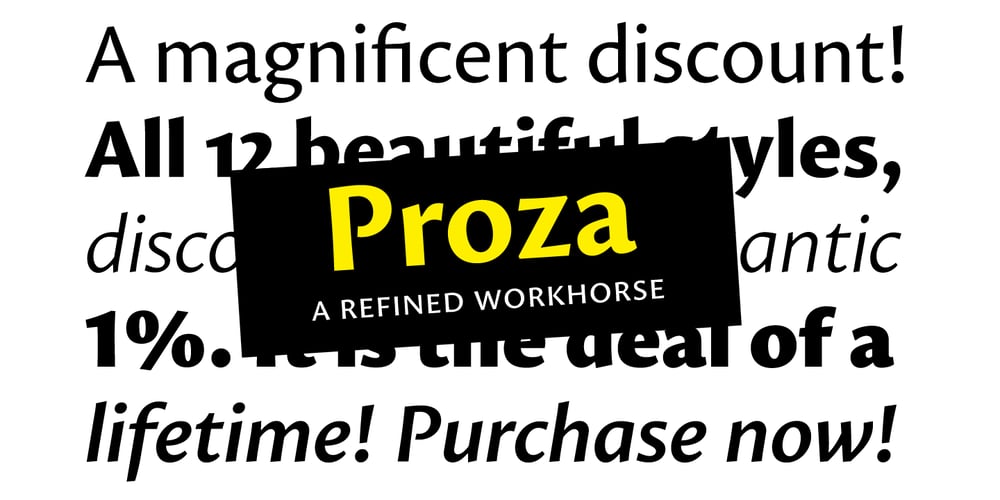 Proza font