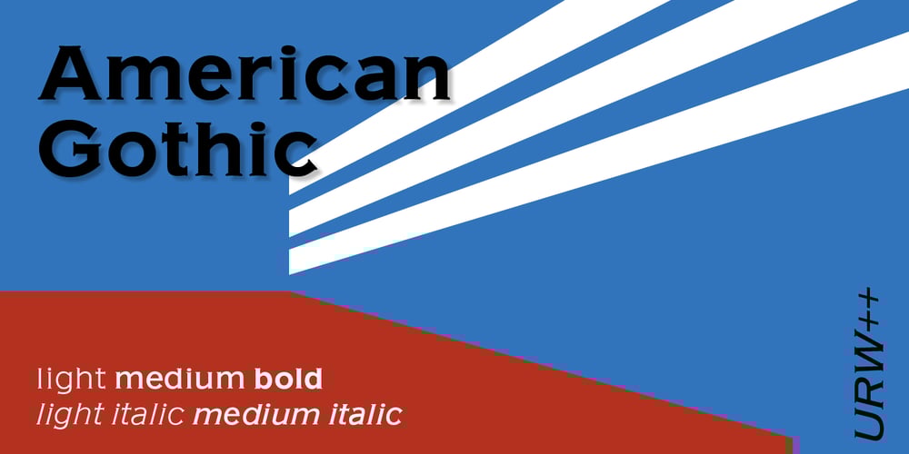American Gothic font