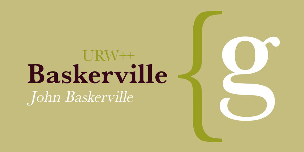 Baskerville font