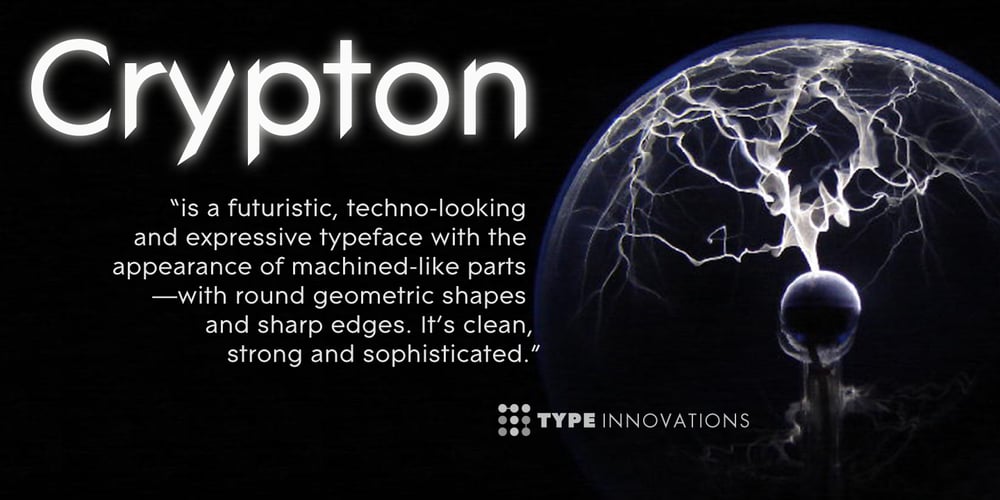 Crypton font