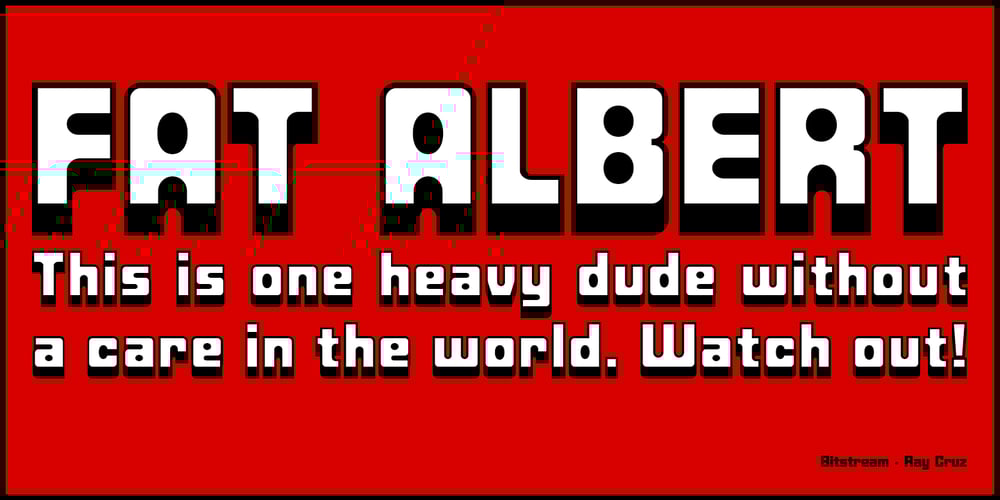 Fat Albert BT font