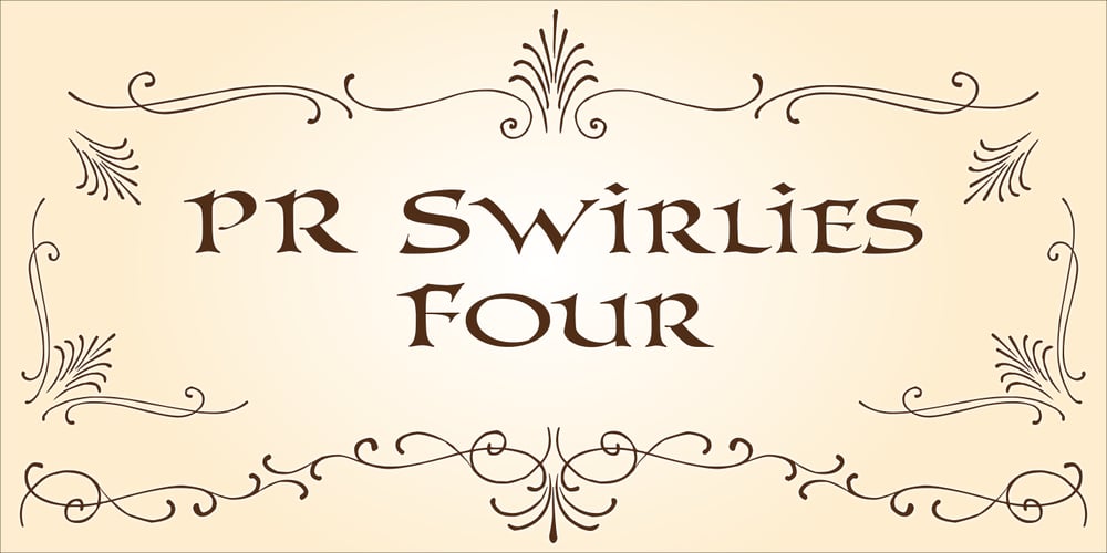 PR Swirlies 04 font