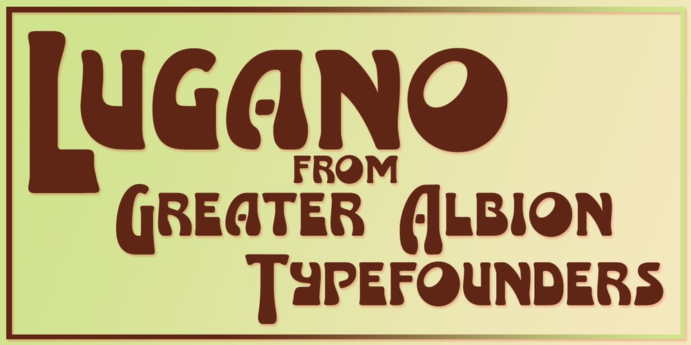 Lugano font