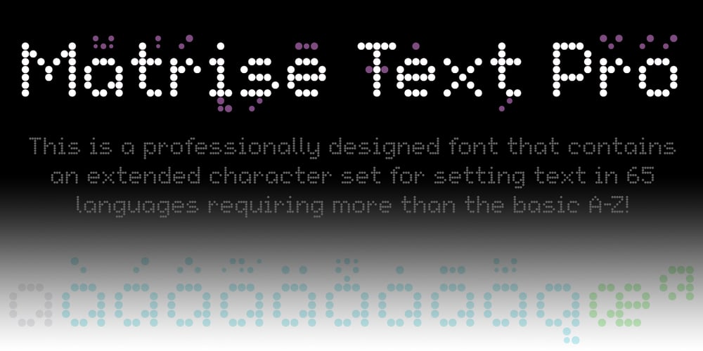 Matrise Text Pro font