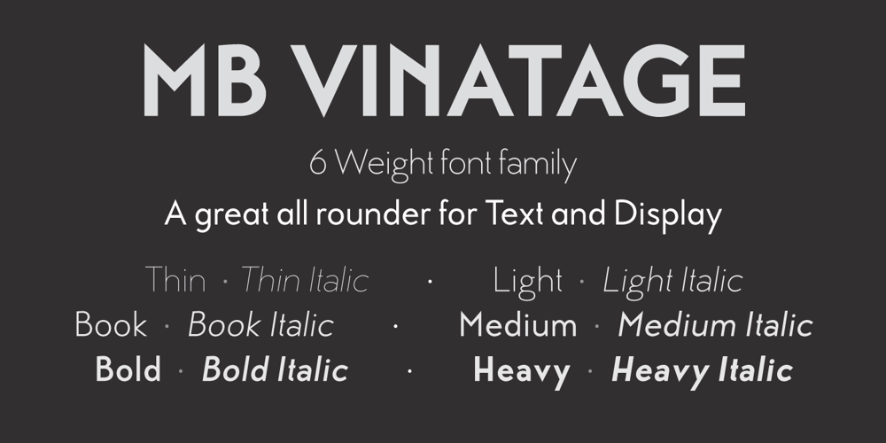 MB Vinatage font