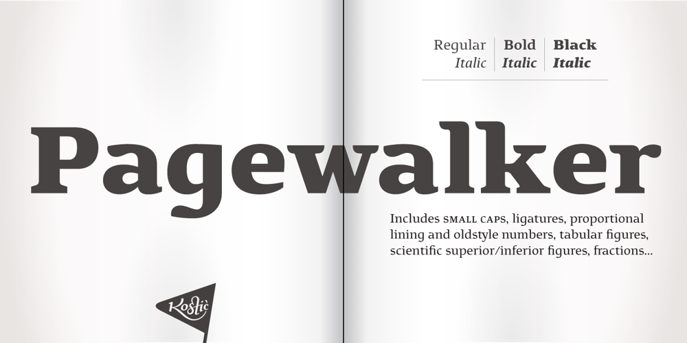 Pagewalker font