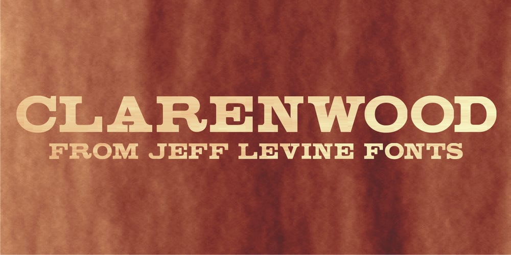 Clarenwood JNL font