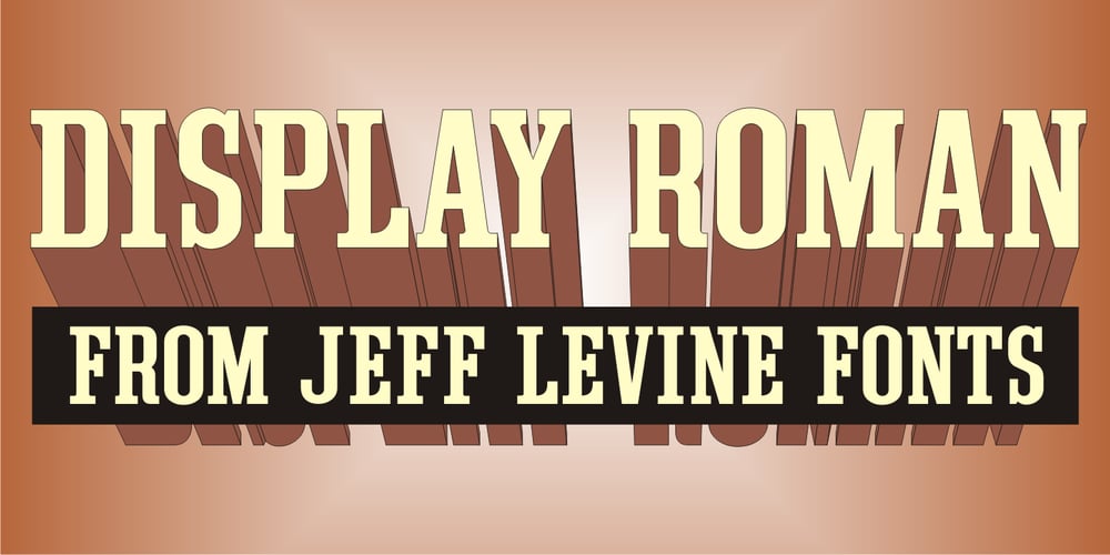 Display Roman JNL font