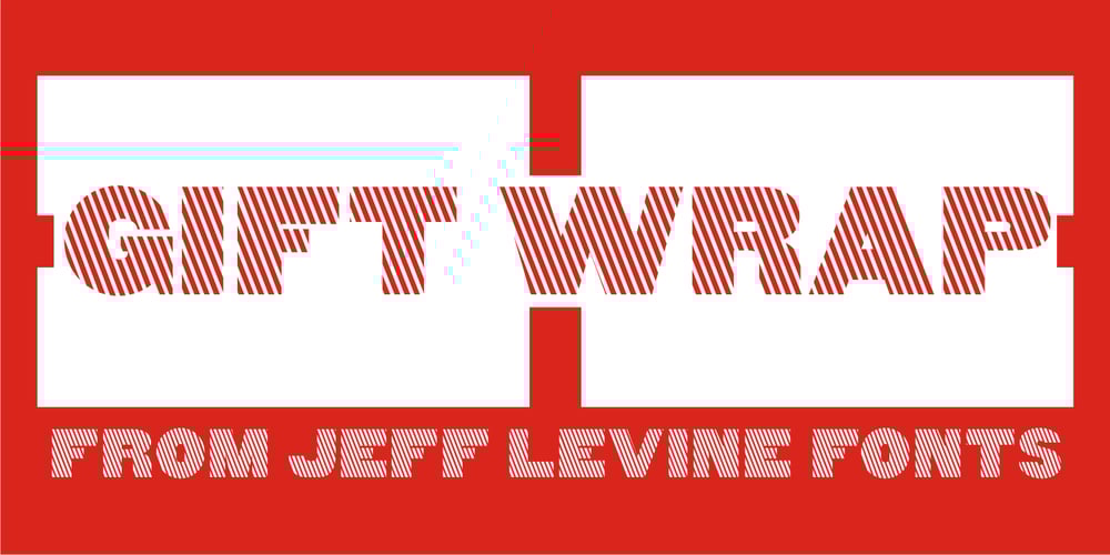 Gift Wrap JNL font