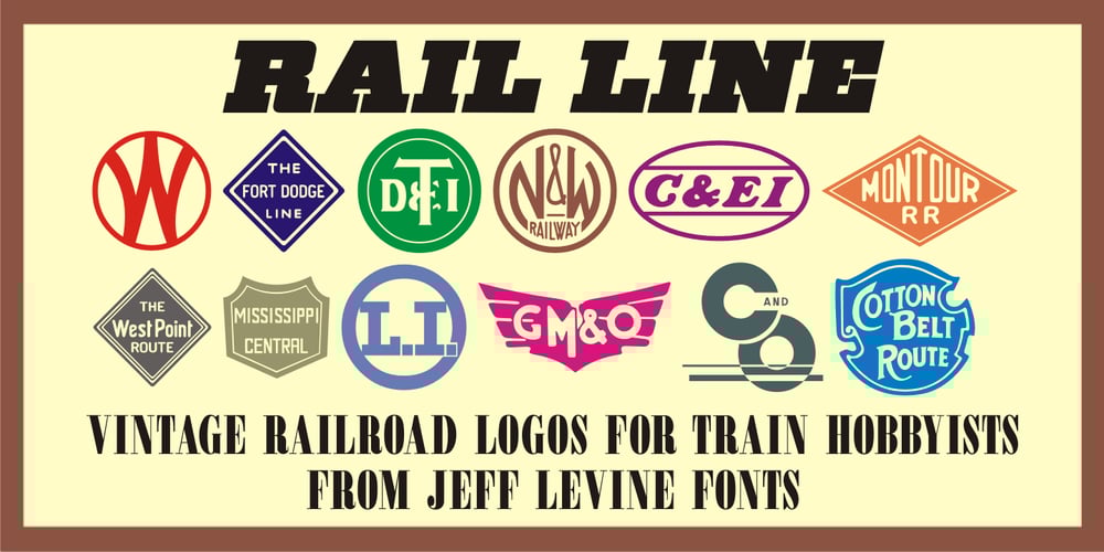 Rail Line JNL font